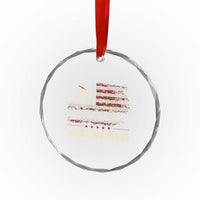 We The People Want No Kings Crystal Glass Ornament Retro June 14th Vintage 1776 Flag Patriotic TS02