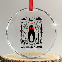 We Walk Alone Fresno Nightcrawler Crystal Glass Ornament California Cryptid Hunter - Wonder Print Shop