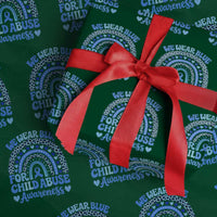 We Wear Blue Child Abuse Prevention Wrapping Paper Roll