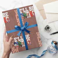 We Will Be Coming 26 Wrapping Paper Roll USA Mexico Canada Football Supporters Gift