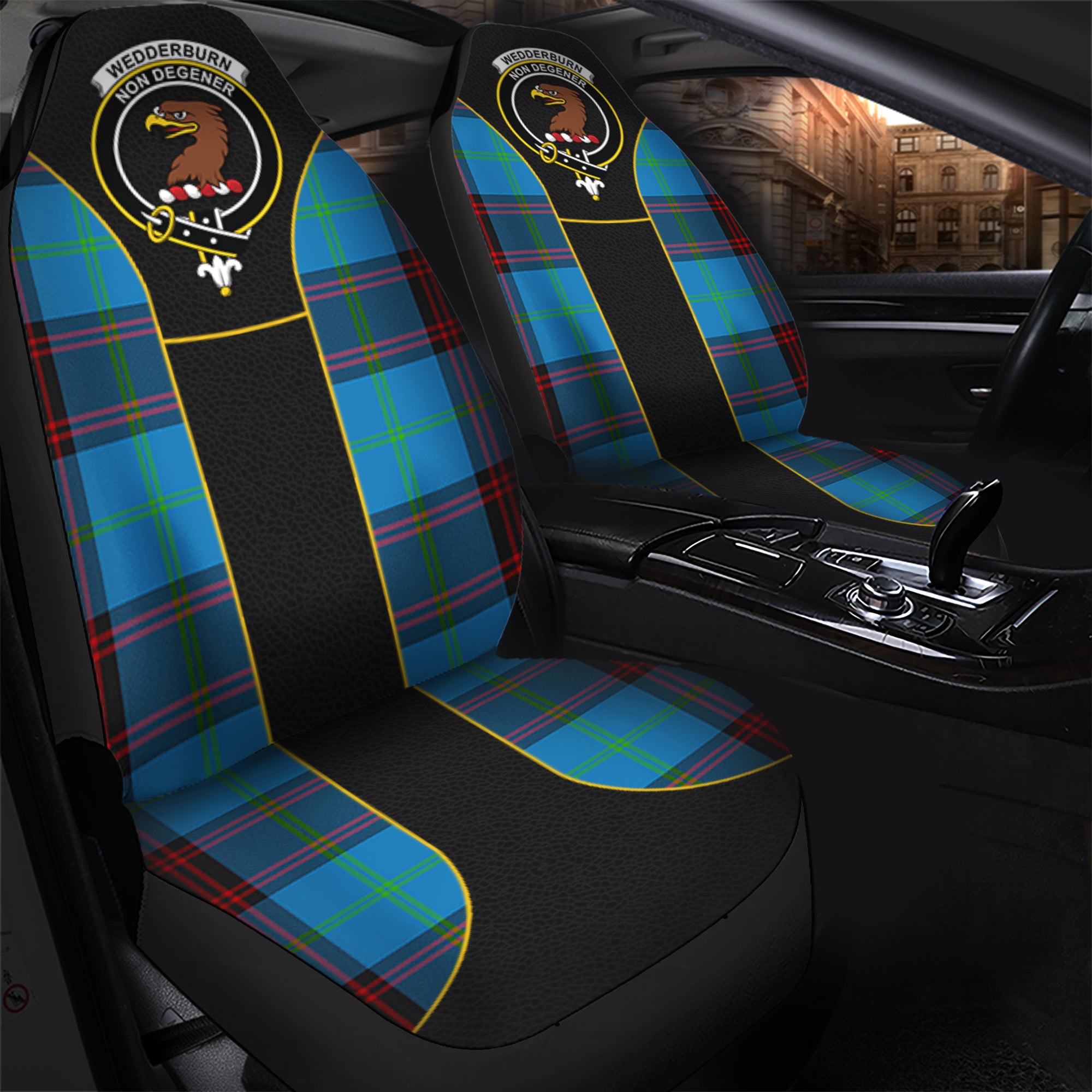scottish-wedderburn-tartan-crest-car-seat-cover-special-style
