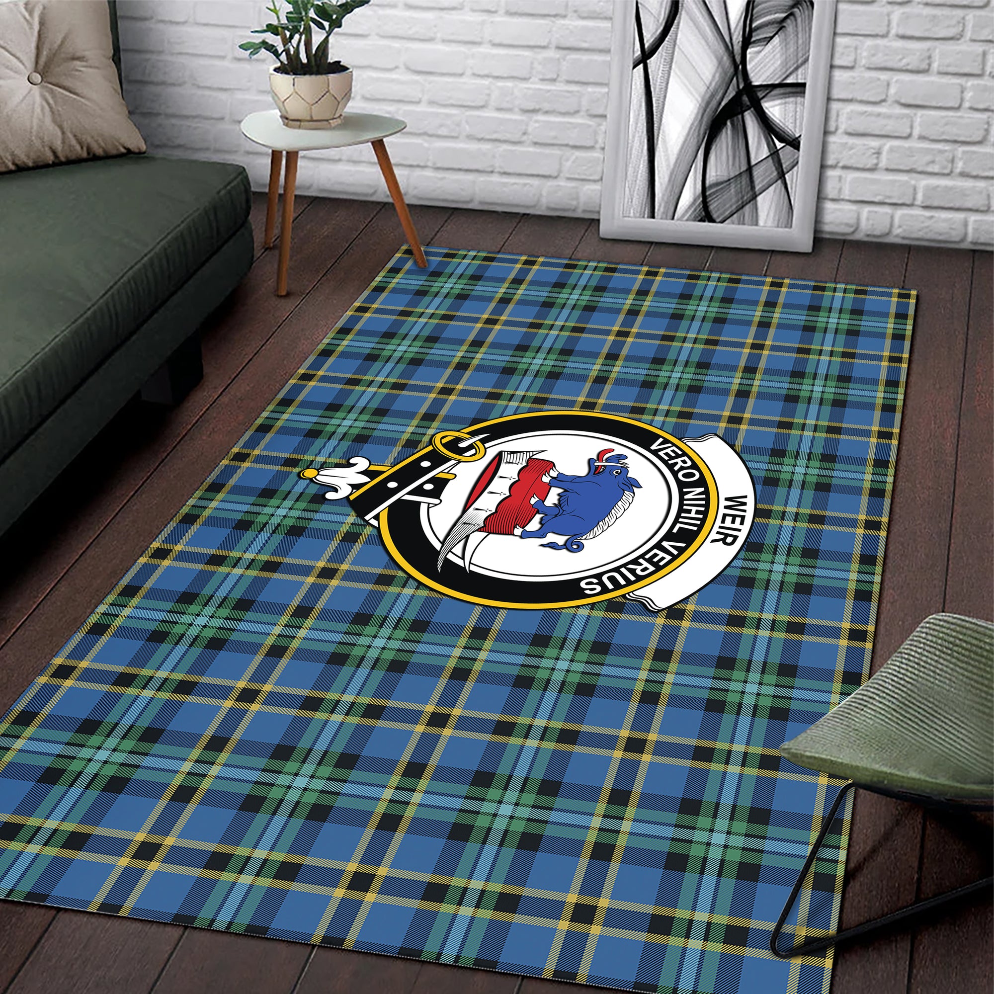 weir-ancient-clan-tartan-rug-family-crest-tartan-plaid-rug-clan-scotland-tartan-area-rug
