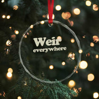 Weir Everywhere Crystal Glass Ornament Legendary Musician Memorial Tribute for Fans