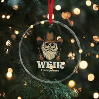 Weir Everywhere Western Skull Guitarist Crystal Glass Ornament Legendary Musician Memorial Retro Tribute for Fans