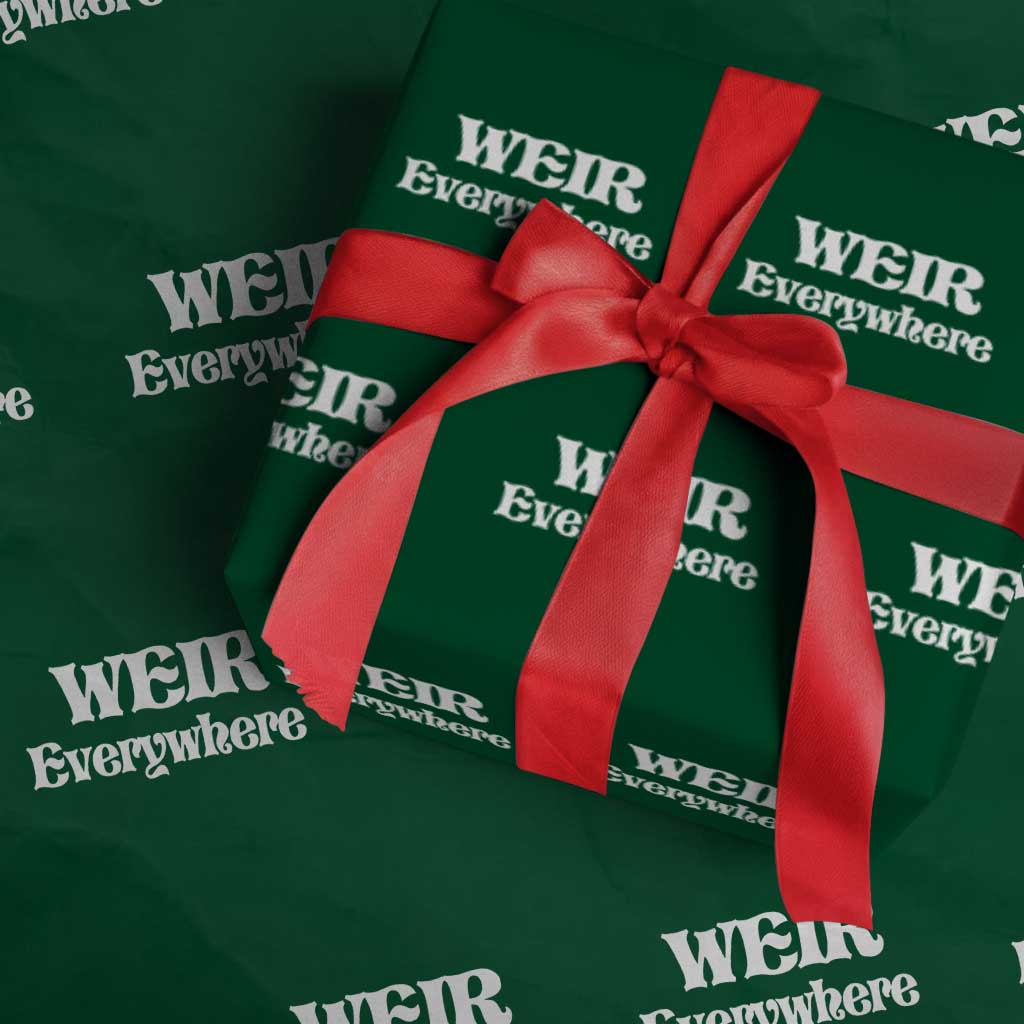 Weir Everywhere Wrapping Paper Roll Legendary Musician Memorial Retro Tribute for Fans