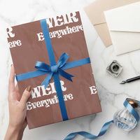 Weir Everywhere Wrapping Paper Roll Legendary Musician Memorial Retro Tribute for Fans
