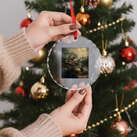 Weird Bass Fish Playing Bass Guitar Crystal Glass Ornament Funny Cursed Meme - Wonder Print Shop