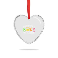 Welcome Back to School Bus Driver Heart Crystal Glass Ornament First Day for School Gifts