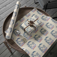 Welcome To America's Gulf Wrapping Paper Roll Retro Vintage Beach - Wonder Print Shop