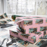 Welcome To Summerween Chillin And Thrillin Wrapping Paper Roll Spooky Beach Party Gift