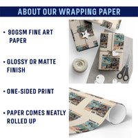 Welcome To Summerween Chillin And Thrillin Wrapping Paper Roll Spooky Beach Party Gift