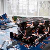 Welder Patriotic American Flag Wrapping Paper Roll - Wonder Print Shop