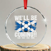 We’ll Be Coming Soccer Crystal Glass Ornament Scotland Flag Pride Football Fans - Wonder Print Shop