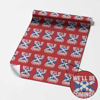 We’ll Be Coming Soccer Wrapping Paper Roll Scotland Flag Pride Football Fans - Wonder Print Shop