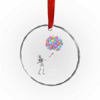 Well Shit Skeleton Detached Arm Crystal Glass Ornament Gothic Halloween Flying Balloons Graphic