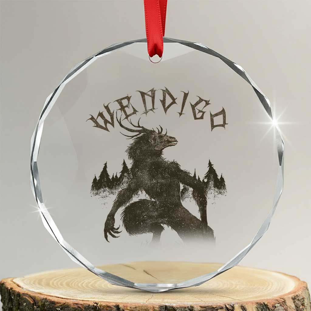 Wendigo Crystal Glass Ornament Horror Cryptid Occult Dark Fantasy TS10