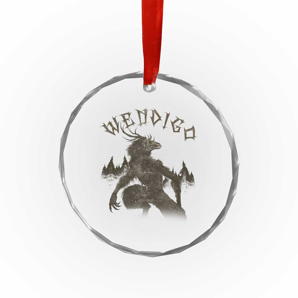 Wendigo Crystal Glass Ornament Horror Cryptid Occult Dark Fantasy TS10
