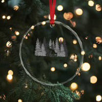 Wendigo Crystal Glass Ornament Mountain Trees Cryptid Occult Dark Fantasy TS10