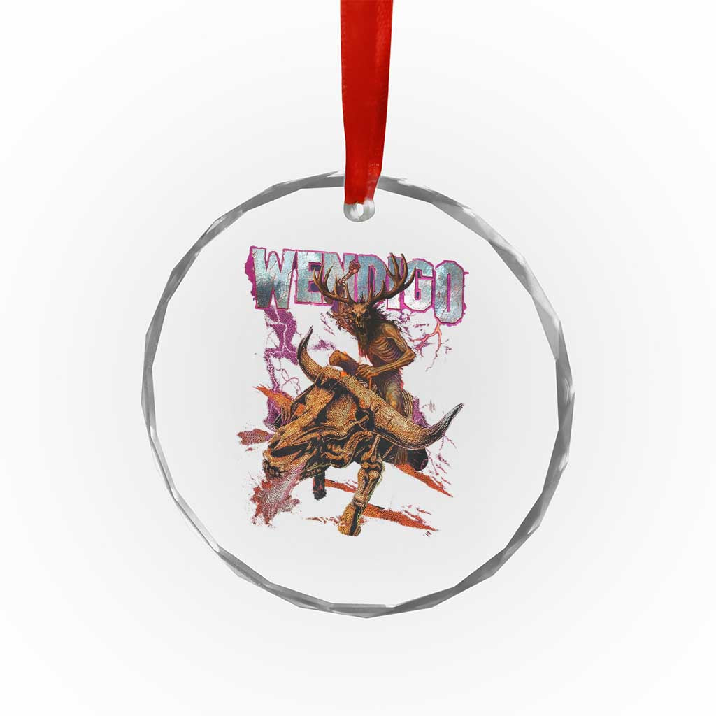 Wendigo Crystal Glass Ornament Riding Skeleton Cryptid Occult Dark Fantasy TS10