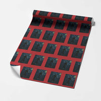 Wendigo Starry Night Wrapping Paper Roll Van Gogh Dark Fantasy Cryptid Lovers - Wonder Print Shop