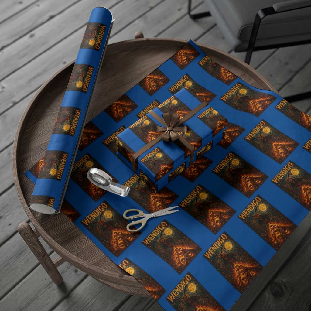 Wendigo Wrapping Paper Roll Halloween Cryptid Horror Mythical Creature - Wonder Print Shop