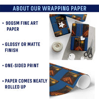 Wendigo Wrapping Paper Roll Halloween Cryptid Horror Mythical Creature - Wonder Print Shop