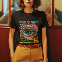 Autism Awareness T Shirt Puzzle Eyes Seeing The World From Diferent Angles - Wonder Print Shop