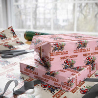 Western Black Santa Merry Buckin Christmas Wrapping Paper Roll Funny Rodeo - Wonder Print Shop