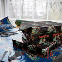 Western Christmas Wrapping Paper Roll Rodeo Around The Christmas Tree Cowgirl - Wonder Print Shop