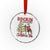 Western Crystal Glass Ornament Vintage 90s Cowboy Santa Claus Xmas Tree TS10
