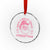 Western Xmas Crystal Glass Ornament Have A Holly Dolly Cowboy Santa TS11