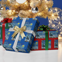 Whale Christmas Wrapping Paper Roll Stary Night Van Gogh Christmas - Wonder Print Shop