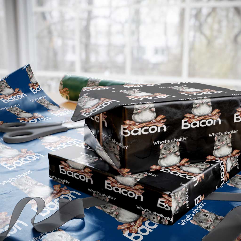 What is Shakin Bacon Funny Mouse Wrapping Paper Roll Pun Animal Humor - Wonder Print Shop