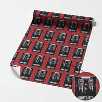 What List Dark Political Humor Wrapping Paper Roll Funny Political Conspiracy Parody - Wonder Print Shop