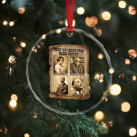 What We Learn From Black History Crystal Glass Ornament Iconic African American Figures - Wonder Print Shop