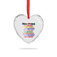 What We Learn From Black History Heart Crystal Glass Ornament Celebration African American Roots Pride - Wonder Print Shop