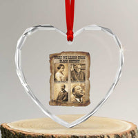 What We Learn From Black History Heart Crystal Glass Ornament Iconic African American Figures - Wonder Print Shop