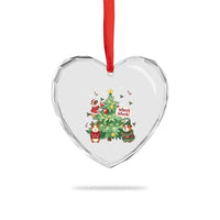 Wheek Wheek Guinea Pig Christmas Outfit Heart Crystal Glass Ornament Cavy Lover Gift - Wonder Print Shop
