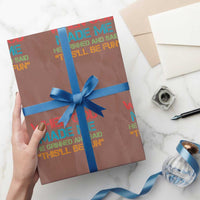 When God Made Me He Grinned And Said Funny Wrapping Paper Roll Sarcastic Saying Humor Christian Retro - Wonder Print Shop