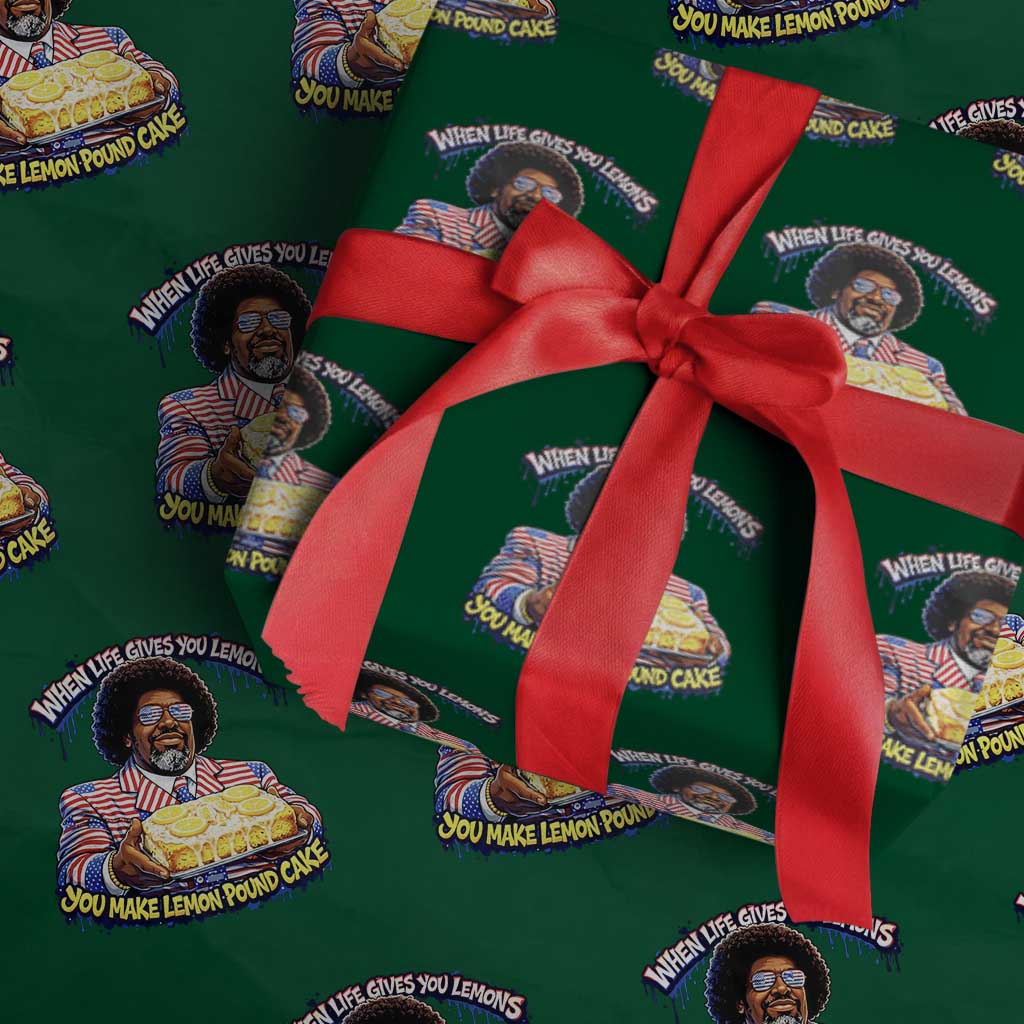 When Life Gives You Lemons Make Lemon Pound Cake Funny Meme Wrapping Paper Roll Viral Hip Hop Humor Parody for Rap Fans