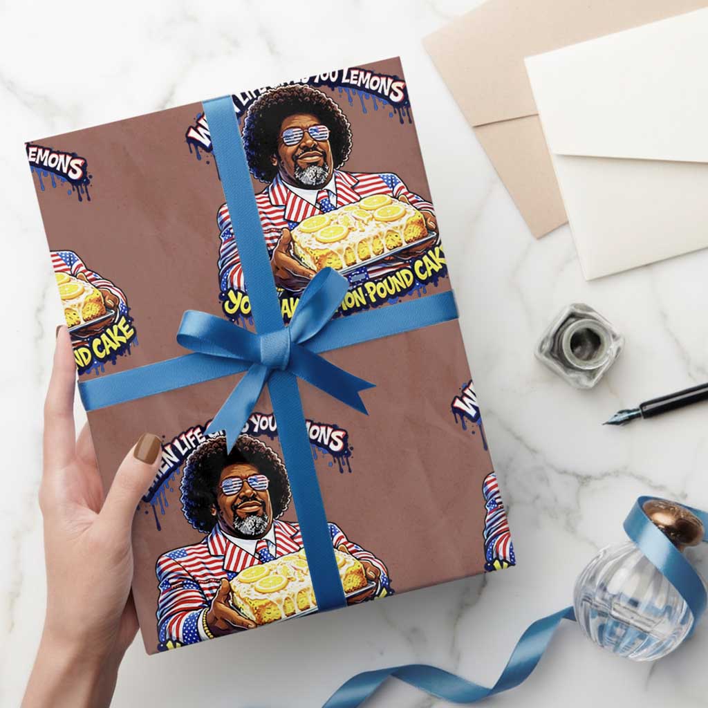 When Life Gives You Lemons Make Lemon Pound Cake Funny Meme Wrapping Paper Roll Viral Hip Hop Humor Parody for Rap Fans