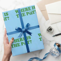 Where Is The Pot Funny St Patricks Day Wrapping Paper Roll Lucky Clover Irish Drinking Humor