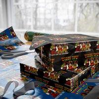 Where Them Fans At Boots On The Ground Wrapping Paper Roll Black African American Cowgirl Western Country Rodeo - Wonder Print Shop