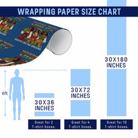 Where Them Fans At Boots On The Ground Wrapping Paper Roll Black African American Cowgirl Western Country Rodeo - Wonder Print Shop