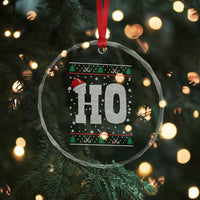 Where's My Ho At Matching Ugly Christmas Crystal Glass Ornament Ho Funny Couples - Wonder Print Shop