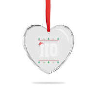 Where's My Ho At Matching Ugly Christmas Heart Crystal Glass Ornament Ho Funny Couples - Wonder Print Shop