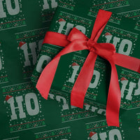 Where's My Ho At Matching Ugly Christmas Wrapping Paper Roll Ho Funny Couples - Wonder Print Shop