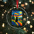 Whimsical Black Cat Pride Flag Crystal Glass Ornament Colorful LGBTQ Rainbow - Wonder Print Shop