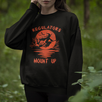 Halloween Witch Sweatshirt Regulators Mount Up - Wonder Print Shop