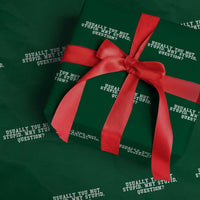 Why Stupid Questions Wrapping Paper Roll Funny Sci Fi Book